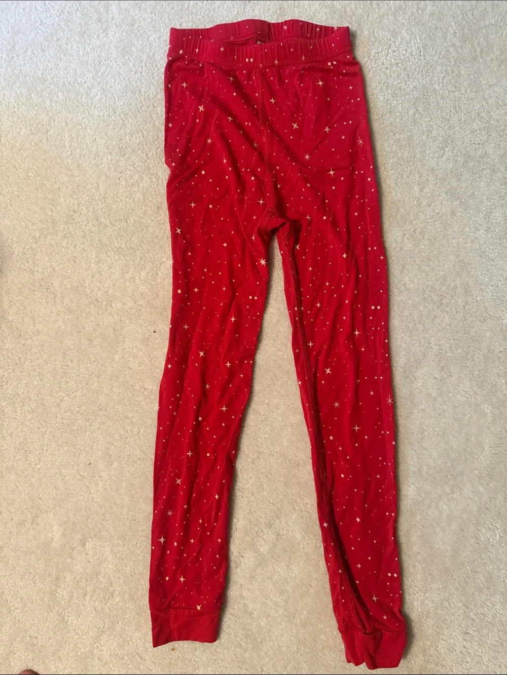 Hanna Andersson Hannasoft Kids Red Star Print Pajama Set Christmas
